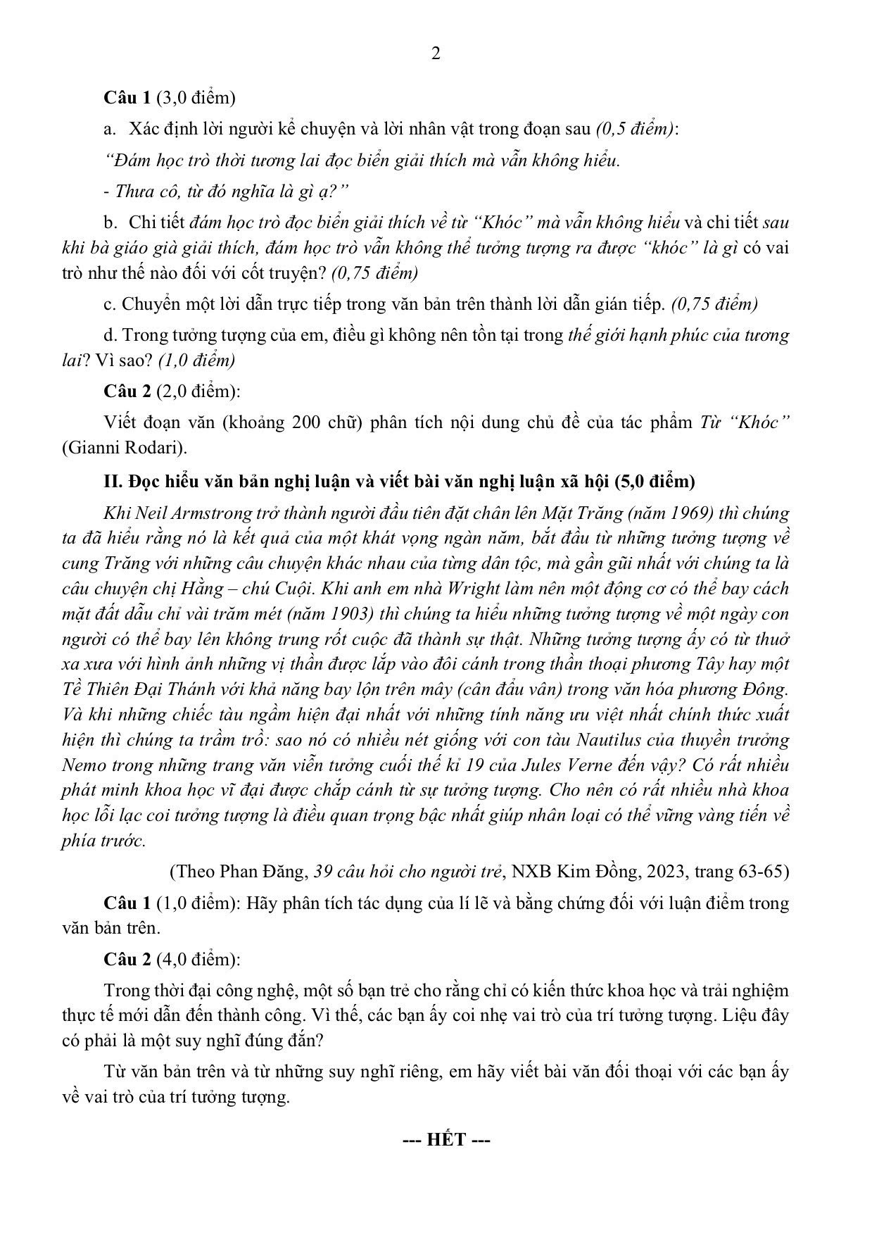 Gợi ý đáp án đề tham khảo môn ngữ văn thi vào lớp 10 ở TPHCM năm 2025 - 8 Gợi ý đáp án đề tham khảo môn ngữ văn thi vào lớp 10 ở TPHCM năm 2025 - 8