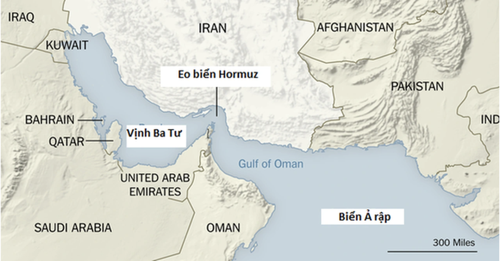 Mỹ cáo buộc Iran quấy rối tàu chở dầu tại eo biển Hormuz - 2 Mỹ cáo buộc Iran quấy rối tàu chở dầu tại eo biển Hormuz - 2