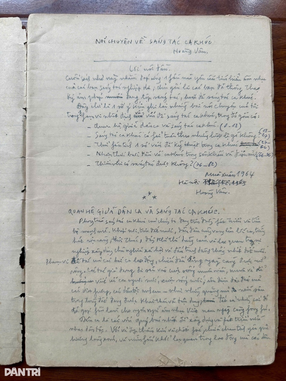 Amintiri și povești emoționante din spatele prețioaselor suveniruri și documente despre muzicianul Hoang Van - 4 Hồi ức, chuyện xúc động sau những kỷ vật, tư liệu quý về nhạc sĩ Hoàng Vân - 4