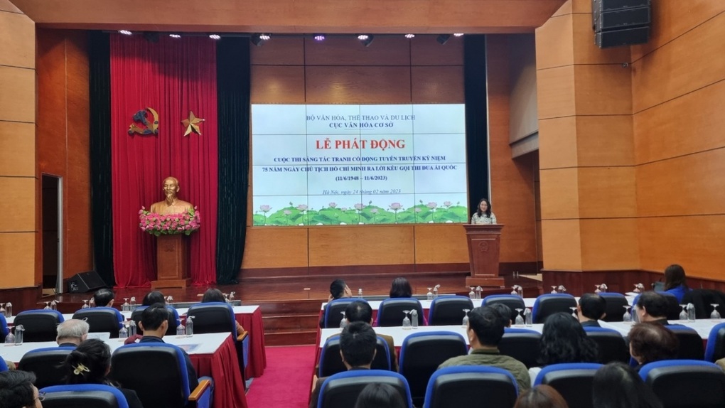 Thi sáng tác tranh cổ động kỷ niệm Ngày ra Lời kêu gọi thi đua ái quốc - 1 Thi sáng tác tranh cổ động kỷ niệm Ngày ra Lời kêu gọi thi đua ái quốc - 1