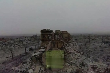 Thành phố Marinka gần như bị phá hủy hoàn toàn sau 10 năm giao tranh