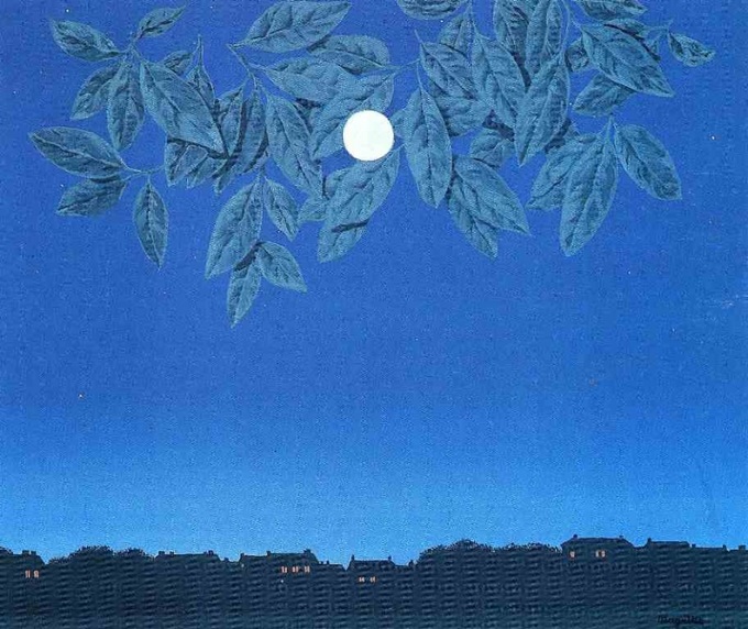 Tác phẩm Trang trống (The blank page) của Rene Magritte năm 1967