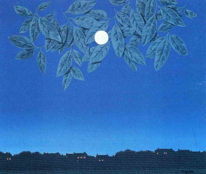 Tác phẩm Trang trống (The blank page) của Rene Magritte năm 1967