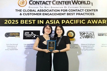 BIDV nhận giải thưởng “Trung tâm chăm sóc khách hàng tốt nhất châu Á - Thái Bình Dương”