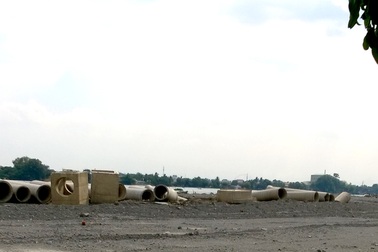 Đìu hiu công trường dự án lấn sông Đồng Nai