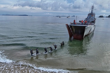 Hải quân đánh bộ Việt Nam diễn tập chiếm lại đảo