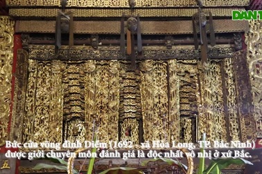 Chiêm ngưỡng bảo vật quốc gia "độc nhất vô nhị" tại đình làng Diềm