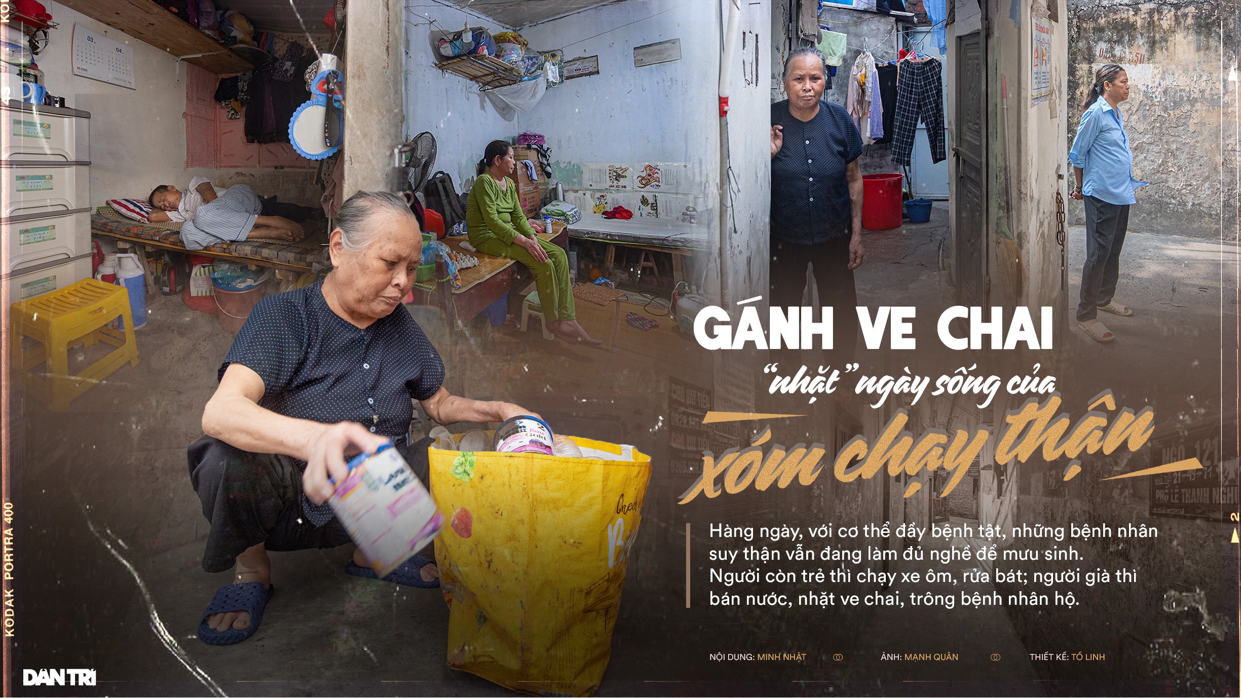 Gánh ve chai "nhặt" ngày sống của xóm chạy thận