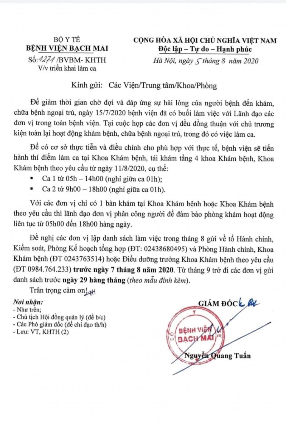 Tâm tư nặng trĩu của các bác sĩ khi nghỉ việc tại Bệnh viện Bạch Mai - 1 Tâm tư nặng trĩu của các bác sĩ khi nghỉ việc tại Bệnh viện Bạch Mai - 1