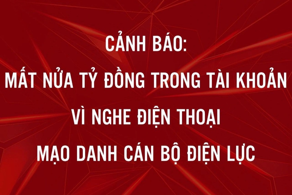 Hà Nội: Mất hơn nửa tỷ đồng khi nghe điện thoại của cán bộ điện lực - 1 Hà Nội: Mất hơn nửa tỷ đồng khi nghe điện thoại của cán bộ điện lực - 1