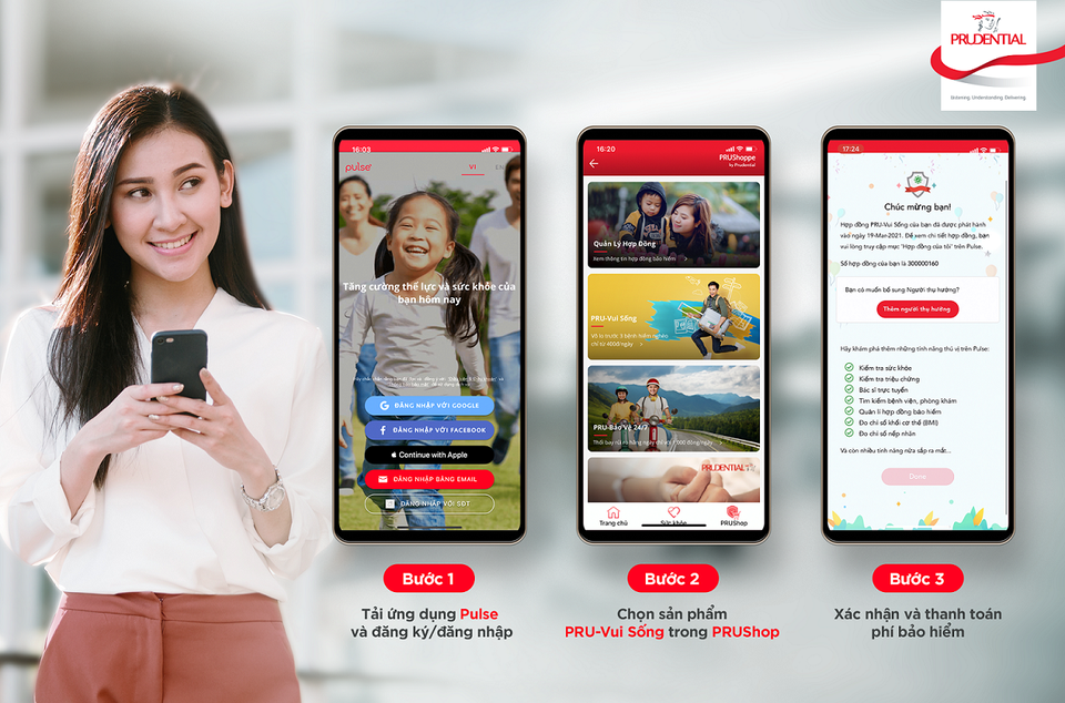 Bảo hiểm trực tuyến mới trên ứng dụng Pulse by Prudential - 1 Bảo hiểm trực tuyến mới trên ứng dụng Pulse by Prudential - 1