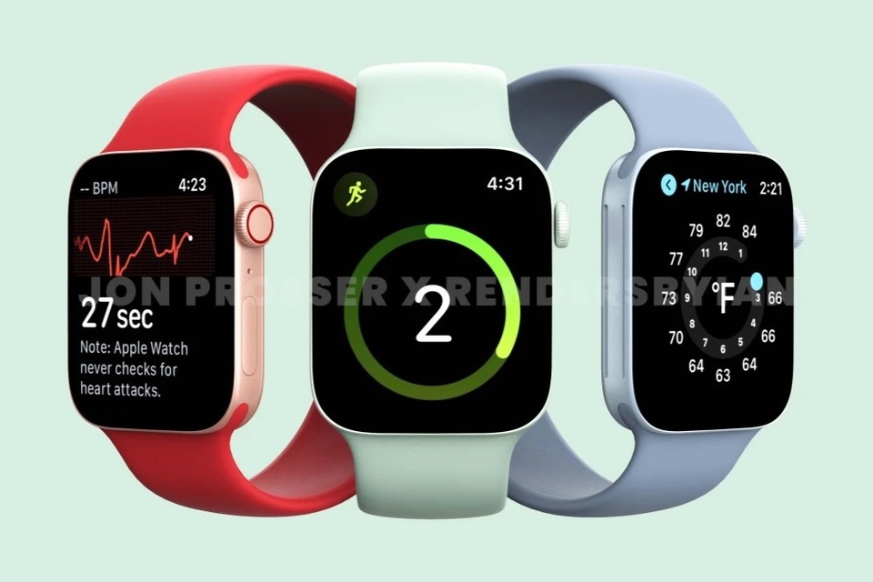 Apple Watch Series 7 lộ thiết kế hoàn toàn mới - 1 Apple Watch Series 7 lộ thiết kế hoàn toàn mới - 1