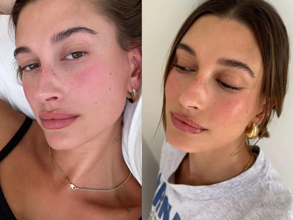 Hailey Bieber nhiều lần tạo ra xu hướng làm đẹp... đồ ăn - 2 Hailey Bieber nhiều lần tạo ra xu hướng làm đẹp... đồ ăn - 2
