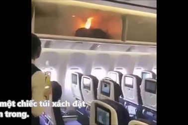 Sạc dự phòng bốc cháy dữ dội trên máy bay của China Southern Airlines