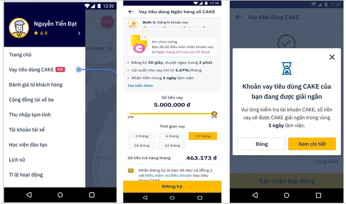 Công nghệ từ ngân hàng số Cake by VPBank góp phần giải bài toán tín dụng cho tài xế công nghệ - 2 Công nghệ từ ngân hàng số Cake by VPBank góp phần giải bài toán tín dụng cho tài xế công nghệ - 2