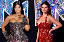Cardi B diện hàng trăm chiếc kẹp tóc, Selena Gomez khoe vòng một gợi cảm