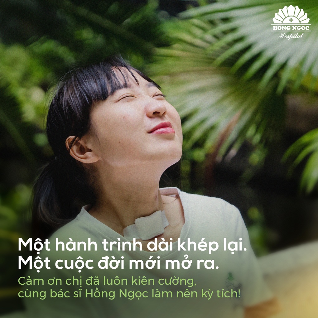 Phẫu thuật sẹo hẹp thanh quản, “tái sinh” hơi thở sau 2 năm sống nhờ ống thở nhân tạo - 8 Phẫu thuật sẹo hẹp thanh quản, “tái sinh” hơi thở sau 2 năm sống nhờ ống thở nhân tạo - 8