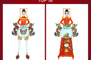 Trang phục “Bàn thờ” lọt top 2 bình chọn, bước vào vòng thuyết trình