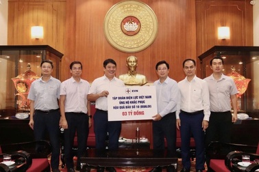 EVN chung tay ủng hộ nhiều địa phương khắc phục hậu quả bão lũ trong năm 2025