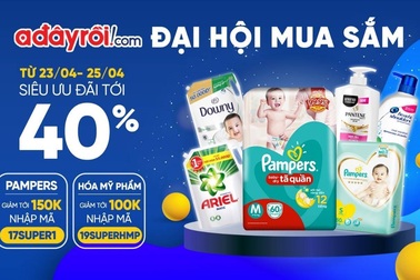 Đại hội mua sắm P&G siêu “hot”, ưu đãi tới 40% trên Adayroi