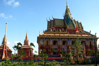 Choáng ngợp trước ngôi chùa Khmer đẹp nhất ĐBSCL
