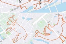 Người đàn ông "vẽ" đủ thứ hình trên bản đồ Hà Nội bằng cách chạy bộ