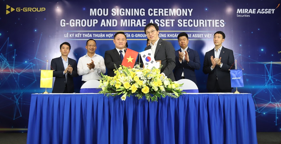 Tập đoàn G-Group ký kết hợp tác chiến lược với Công ty Chứng khoán Mirae Asset - 1 Tập đoàn G-Group ký kết hợp tác chiến lược với Công ty Chứng khoán Mirae Asset - 1