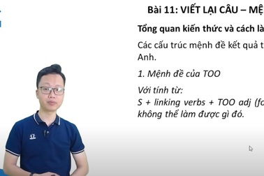 Bứt phá điểm thi vào 10 môn tiếng Anh: Dạng bài viết lại câu - câu bị động