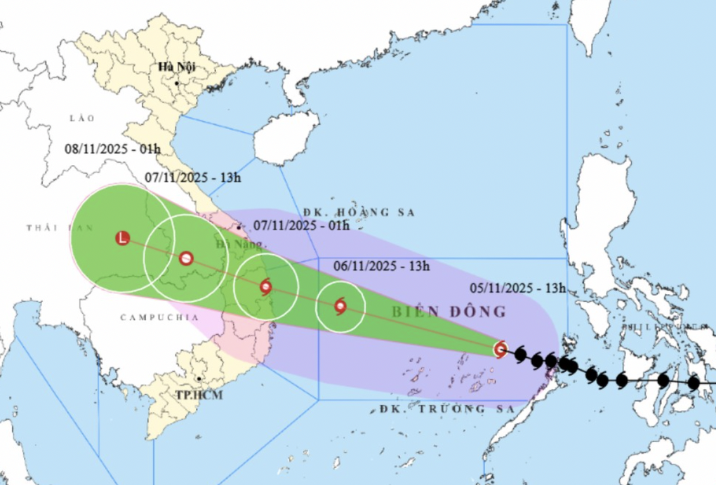 Bão Kalmaegi mạnh cấp 14, nhiều tỉnh cấm biển từ hôm nay - 1 Bão Kalmaegi mạnh cấp 14, nhiều tỉnh cấm biển từ hôm nay - 1
