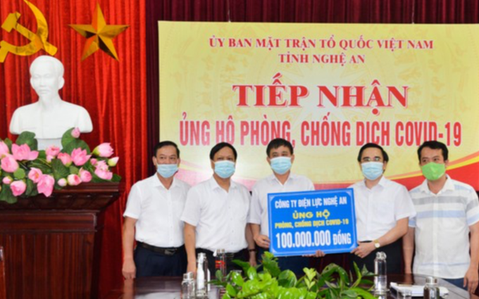 Nghệ An: Ủng hộ phòng, chống dịch Covid-19 trên 6,8 tỷ đồng