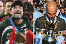 Pep Guardiola chúc mừng Jurgen Klopp sau chức vô địch Champions League