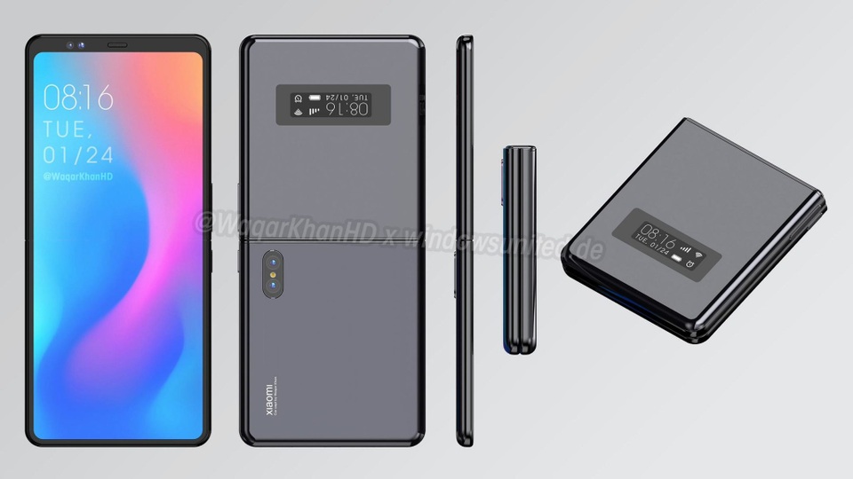 Hình ảnh hé lộ về điện thoại gập được “siêu độc của Xiaomi - 2 Hình ảnh hé lộ về điện thoại gập được “siêu độc của Xiaomi - 2