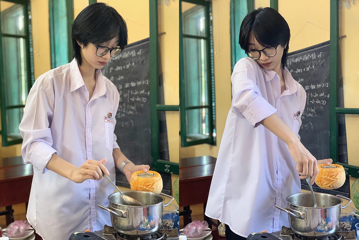 Nữ sinh 17 tuổi cao 1m70, sở hữu nét đẹp phi giới tính gây sốt mạng - 2