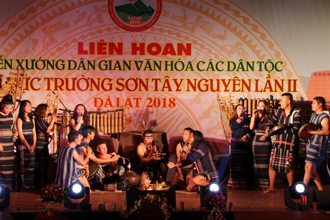 Liên hoan Diễn xướng dân gian văn hóa các dân tộc khu vực Trường Sơn-Tây Nguyên lần thứ II năm 2018