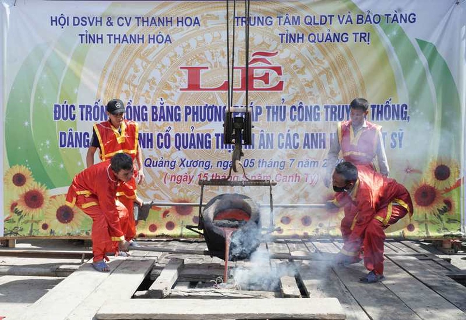 Thanh Hóa đúc trống đồng dâng Thành cổ Quảng Trị - 1 Thanh Hóa đúc trống đồng dâng Thành cổ Quảng Trị - 1