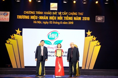 Hồng  Hoa Organic Care – Vinh dự lọt Top 50 Thương hiệu Nhãn hiệu Nổi tiếng năm 2019