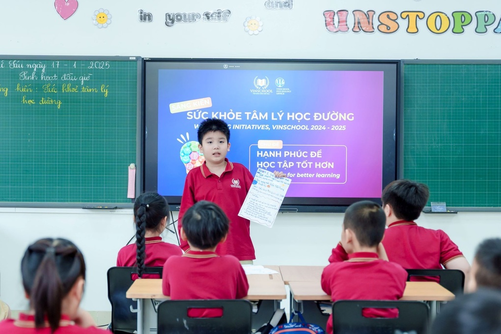 Vinschool-Schüler bringen Initiativen zur Verbesserung der psychischen Gesundheit in der Schule – 5 Học sinh Vinschool đưa sáng kiến, nâng cao sức khỏe tâm lý học đường - 5