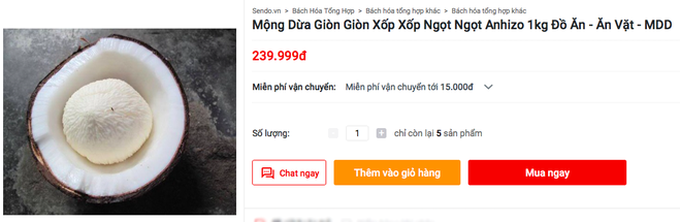 Mộng dừa - món ăn tuổi thơ của người Việt từng bị “độn” giá lên tới 300k/kg vì quá hiếm, nếu mua cái càng to thì… càng dở - Ảnh 4. Mộng dừa - món ăn tuổi thơ của người Việt từng bị “độn” giá lên tới 300k/kg vì quá hiếm, nếu mua cái càng to thì… càng dở - Ảnh 4.