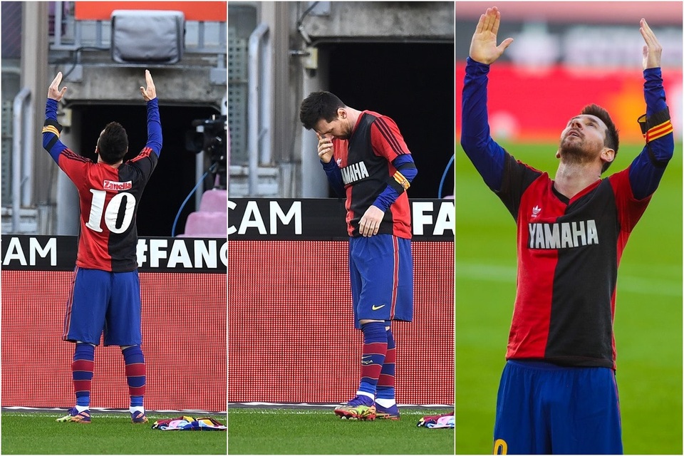 Messi sẽ bị phạt vì hành động tri ân huyền thoại Maradona - 1 Messi sẽ bị phạt vì hành động tri ân huyền thoại Maradona - 1
