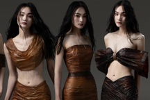 Váy làm bằng con giấm của Việt Nam xuất hiện tại Tuần lễ thời trang London