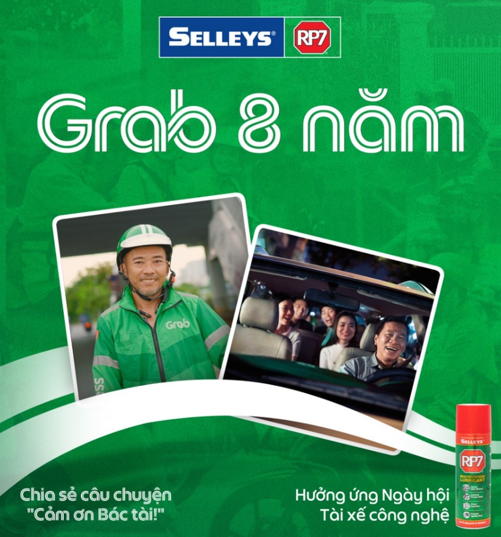 Selleys RP7 đồng hành cùng Grab trong ngày hội Cảm ơn bác tài - 1