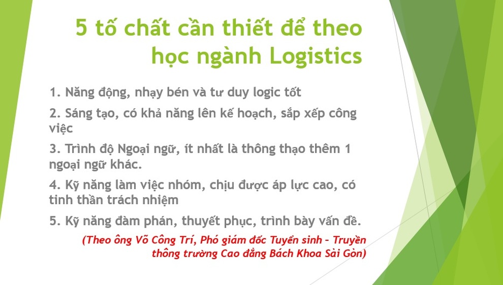 Quản trị logistics - nghề hot thời 4.0 - 2 Quản trị logistics - nghề hot thời 4.0 - 2