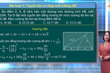 Ôn tập môn Vật lý thi tốt nghiệp THPT năm 2020: Sóng Âm