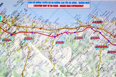 Xử lý vướng mắc mặt bằng để làm cao tốc Đà Nẵng - Quảng Ngãi 
