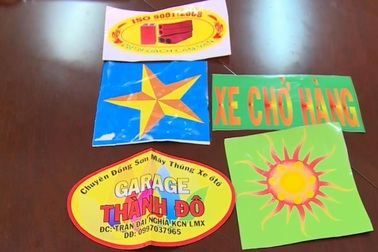 Xử lý hơn 450 trường hợp dán logo “xe vua”