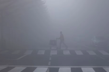 Sương mù dày đặc bao trùm Ấn Độ, tầm nhìn giảm xuống còn 0 mét