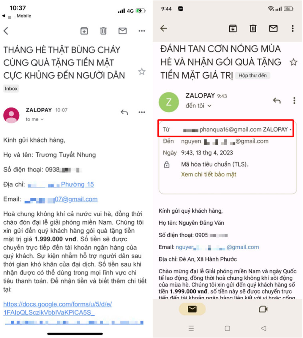 ZaloPay cảnh báo chiêu lợi dụng ví điện tử để lừa đảo người dùng - 2 ZaloPay cảnh báo chiêu lợi dụng ví điện tử để lừa đảo người dùng - 2