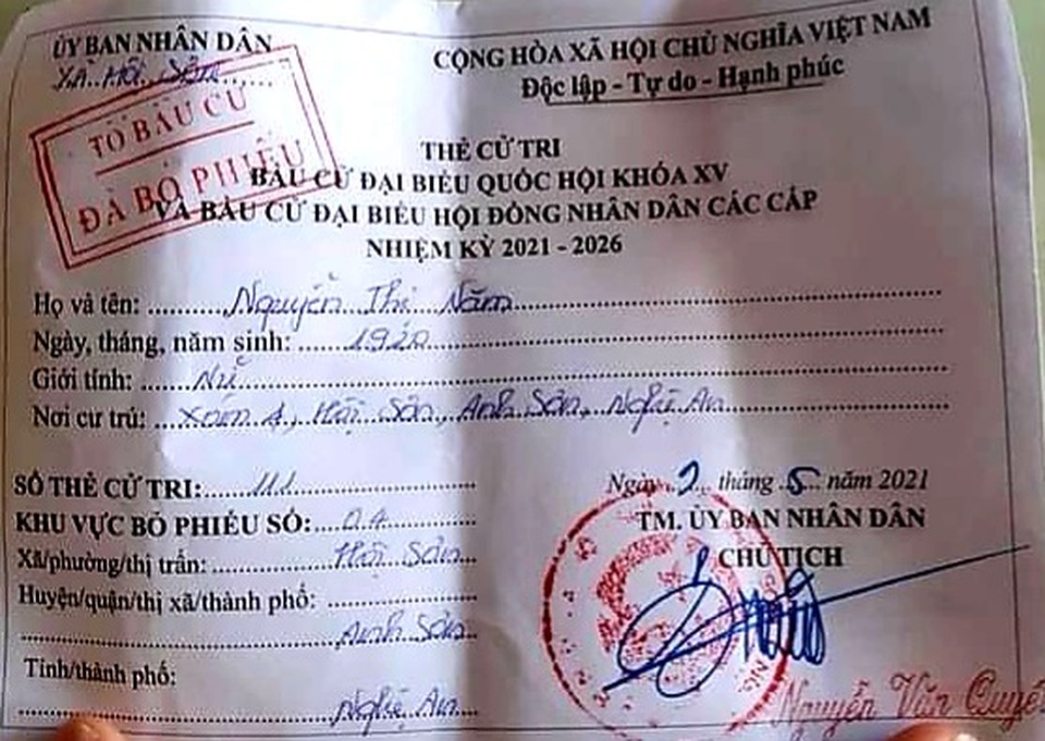 Những cử tri hơn 100 tuổi với 15 lần đi bỏ phiếu bầu cử - 4 Những cử tri hơn 100 tuổi với 15 lần đi bỏ phiếu bầu cử - 4