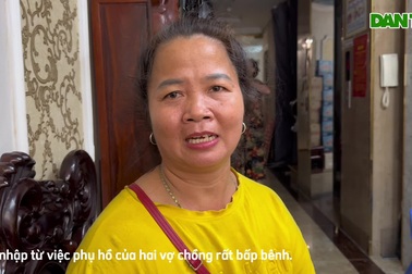 Phụ hồ nuôi cả nhà bị thiểu năng trí tuệ, chồng ngã giàn giáo liệt giường