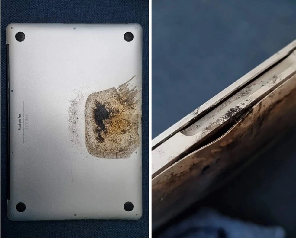 Laptop MacBook Pro phiên bản 2015 từng bị Apple thu hồi vì lỗi pin gây nguy cơ cháy, nổ (Ảnh: Reddit). Laptop MacBook Pro phiên bản 2015 từng bị Apple thu hồi vì lỗi pin gây nguy cơ cháy, nổ (Ảnh: Reddit).